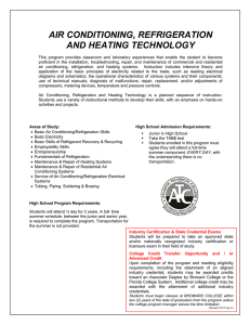 Air Conditioning, Refrigeration and Heating Technology