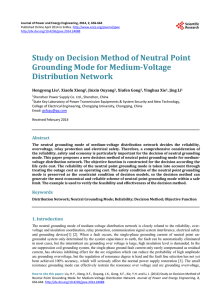 Study on Decision Method of Neutral Point Grounding Mode for