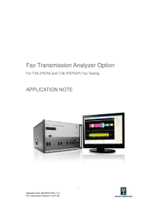 FAX Transmission Analyzer