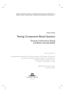 Testing Component-Based Systems