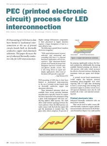 Pec (printed electronic circuit) process for LeD - IES