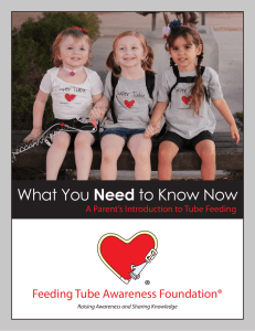 What You Need to Know Now - Feeding Tube Awareness Foundation