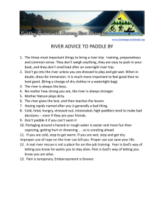 river advice to paddle by - Friends of the Chemung River Watershed
