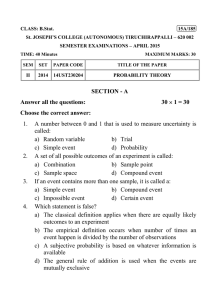 SECTION - A Answer all the questions: 30 × 1 = 30 Choose the
