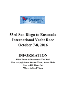 53rd San Diego to Ensenada International Yacht Race October 7