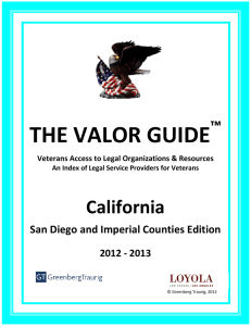 San Diego VALOR Guide October 2012