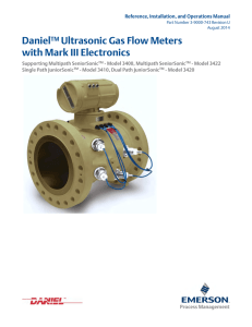 Daniel Ultrasonic Gas Flow Meters with Mark III Electronics