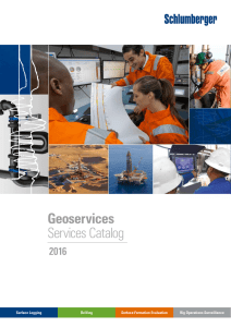 Geoservices Services Catalog 2016