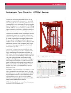 Multiphase Flow Metering (MPFM) System