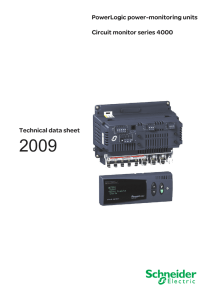 PowerLogic Circuit monitor series 4000