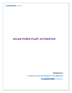 Solar Plant Automation Details - i