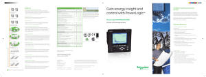 PowerLogic ION7550/ION7650 power and energy meters
