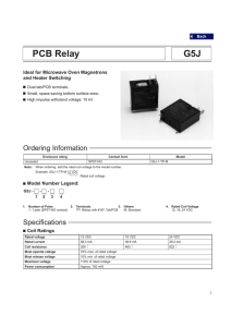 PCB Relay G5J - RFD electronic GmbH