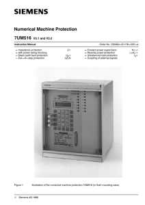 Numerical Machine Protection