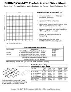 Burndyweld wire mesh