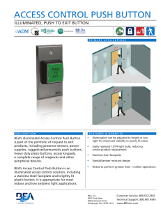 Access Control Push Button