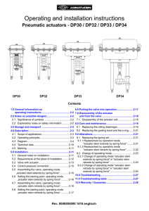 Operating and installation instructions