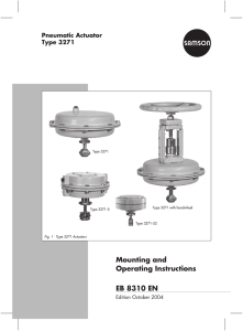 Mounting and Operating Instructions EB 8310 EN