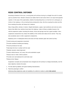 ride control defined - Valley Spring Service