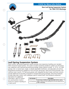 Leaf-Spring Suspension System