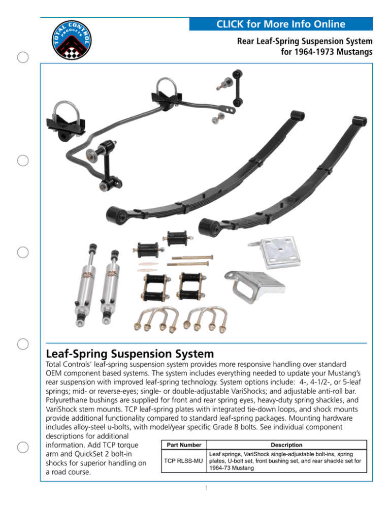 Leaf Spring Suspension System