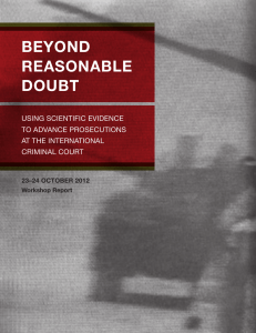 Beyond Reasonable Doubt: Using Scientific Evidence to