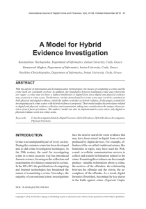 A Model for Hybrid Evidence Investigation - IRMA