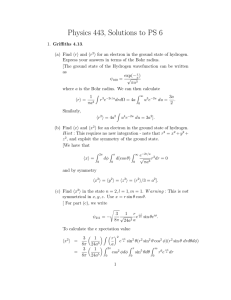 Physics 443, Solutions to PS 6