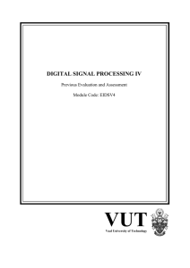 digital signal processing iv