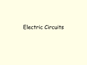 Electric Circuits - Foothill High School