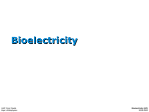 Bioelectricity - Biofizica