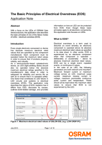 The Basic Principles of Electrical Overstress (EOS)