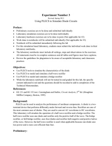 3 Experiment Using PLECS to Simulation Diode Circuits v1n Diode
