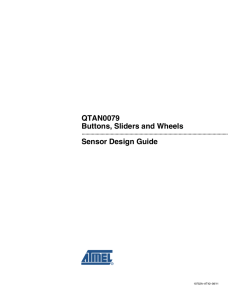 QTAN0079 Buttons, Sliders and Wheels Sensor Design Guide