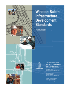 Winston-Salem Infrastructure Development Standards