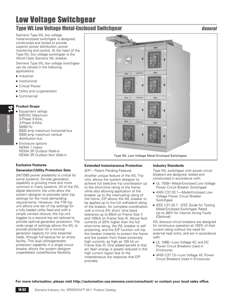 Low Voltage Switchgear