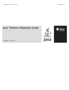 Java™ Platform Migration Guide