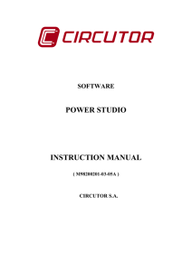 POWER STUDIO INSTRUCTION MANUAL