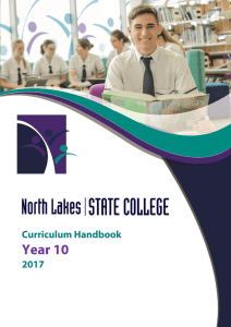 Year 10 Handbook - North Lakes State College