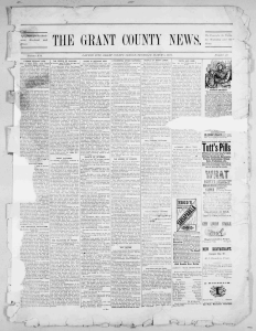 THE GRANT C(MTY MVS. the - Historic Oregon Newspapers