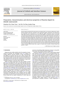 Preparation, characterization and electrical properties of fluorine