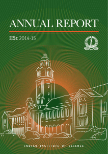 Annual Report - Indian Institute of Science Bangalore