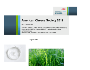 for cultures - American Cheese Society