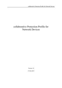 collaborative Protection Profile for Network Devices