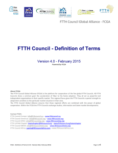 FTTH Council Definitions
