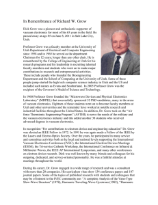 In Remembrance of Richard W. Grow