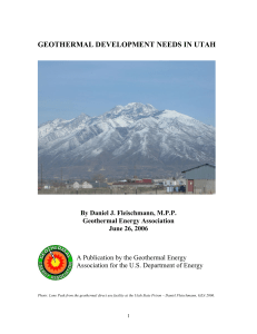geothermal development needs in utah
