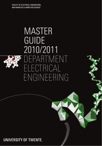 master guide 2010/2011 department electrical engineering