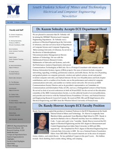 2010 Newsletter - South Dakota School of Mines and Technology