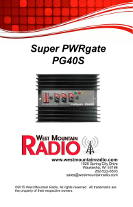 Super PWRgate PG40S - West Mountain Radio